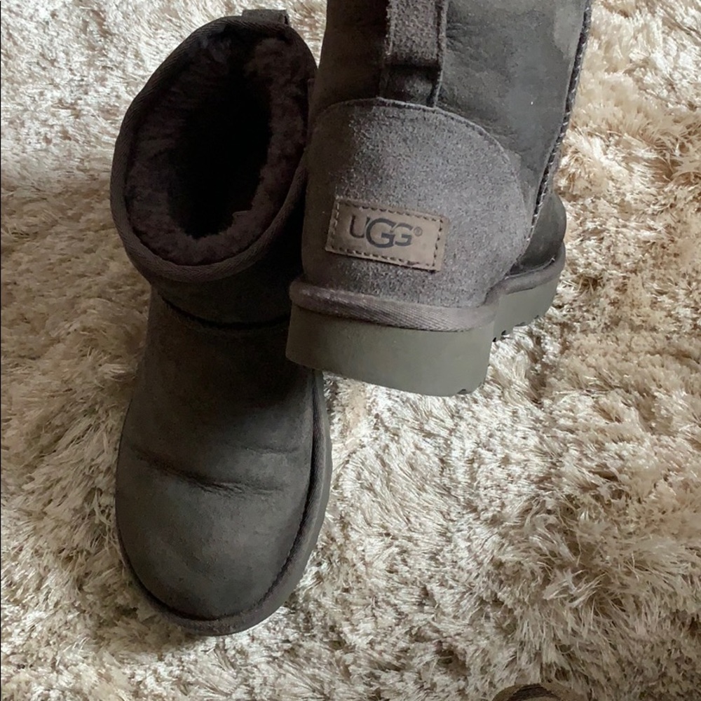 Grey Ugg Classic Mini